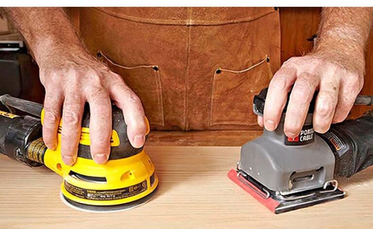 What is the difference between a belt sander and an orbital sander?
